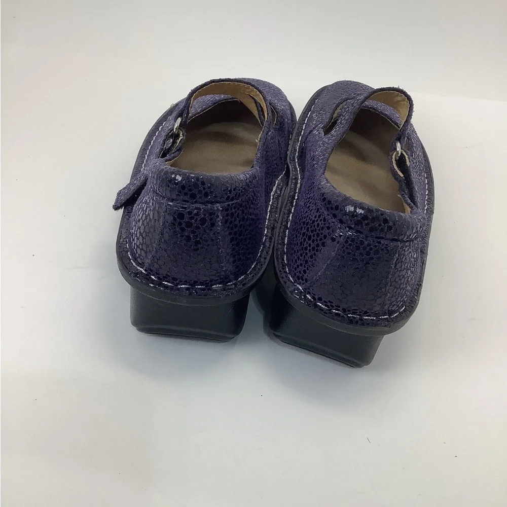 Alegria Dayna Mary Jane womens size 37 EU (7-7.5 US) blueberry dottie